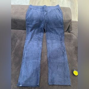 Barefoot Dreams CozyChic Ultra Lite top and bottom set.  Size XS. Blue